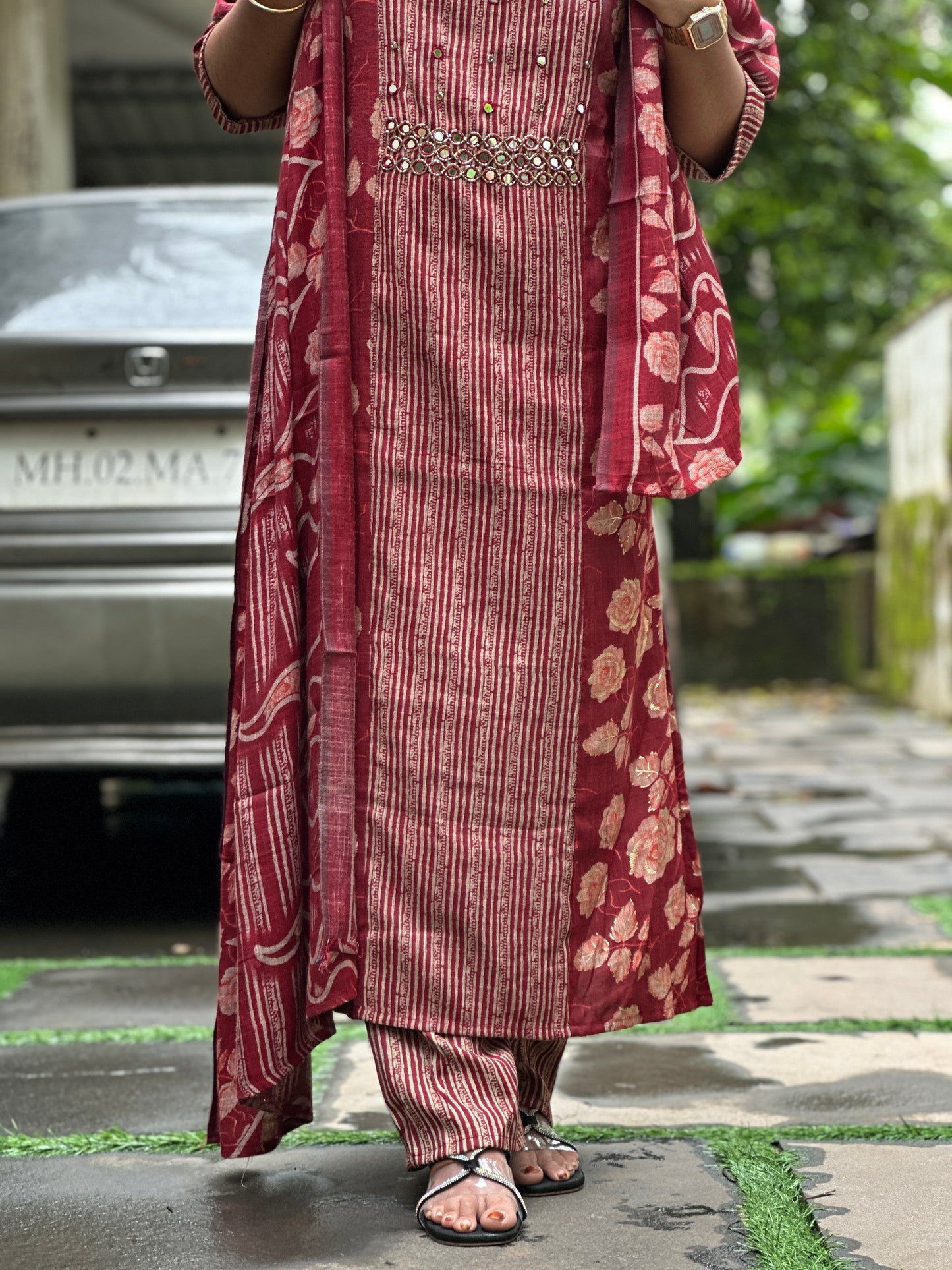 salwar set with lining