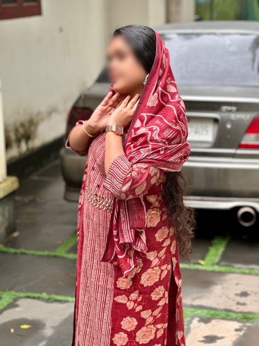 salwar set with lining