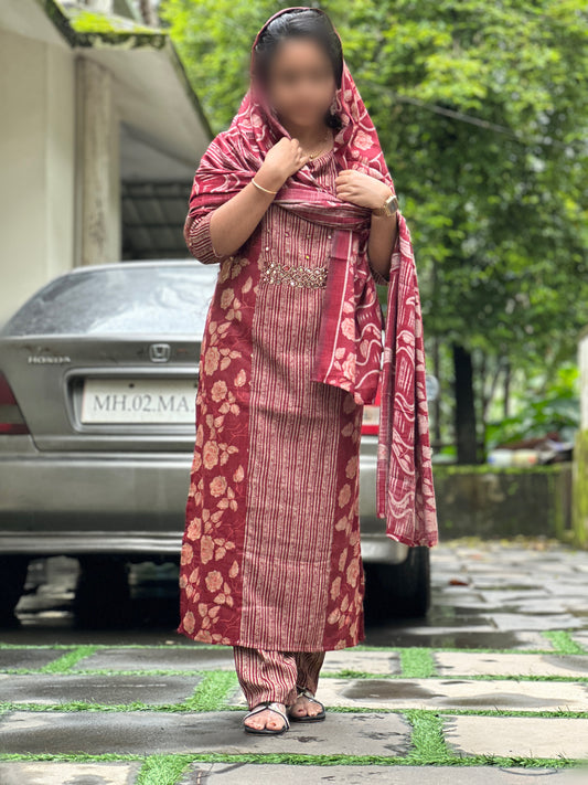 salwar set with lining